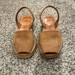 Menorca sandal, suede leather.